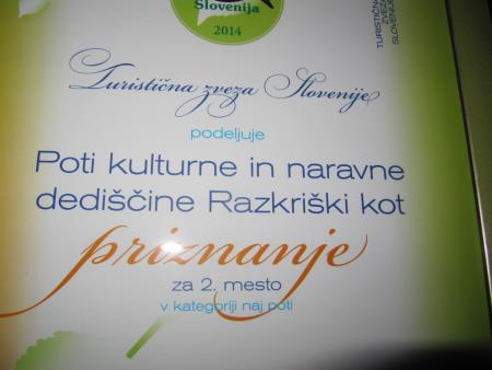 V okviru akcije Moja dežela – lepa in gostoljubna, Občini Razkrižje kar dve priznanji 4